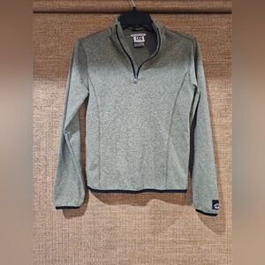 Boy's Green Quarter-Zip Pullover
